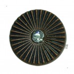 五金工厂直销15-25mm红古铜带水钻纽扣, 可定制