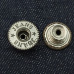 纽扣工厂直销售17mm-25mm 多种电镀颜色的铜皮摇头纽扣