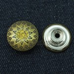 15mm-25mm botones de bronce antiguos, Fábrica de botones de metal