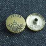 Botones de bronce antiguos de presión, Botones de metal al por mayor