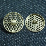 20mm Botones de aleación de oro, Fábrica de botones de metal