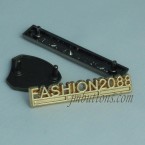 Etiquetas de aleación de oro de moda, Fábrica de etiquetas de metal