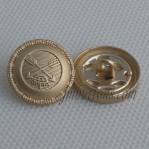 Botón de la caña del oro de moda, Botón personalizado del metal