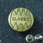 Botones de bronce antiguos de jeans, Nuevos botones de metal de diseño
