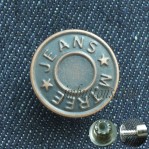 Botones de cobre antiguo de jeans de metal, Botones para la ropa