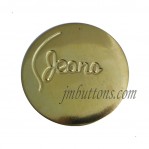 Botones del metal del oro de la manera, Botones personalizados de jeans del logotipo