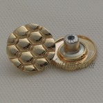 20mm botones del metal del diseño de la manera, Botón de jeans del oro