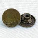 17mm 20mm botones de bronce antiguos de jeans, Botones al por mayor