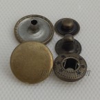 Botón de presión de acero inoxidable, Botones de bronce antiguos para la ropa