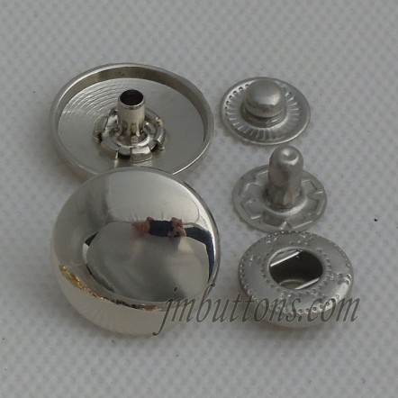 Botones de brillantes de níquel, Botón de presión para el bolso
