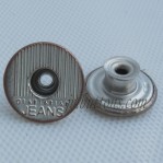 17mm Botones al por mayor de jeans, Fábrica de botones de metal