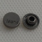 Remaches botones redondos de metal, Remaches personalizados de jeans
