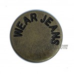 17mm botones de bronce antiguos, Fábrica de botones de jeans de metal