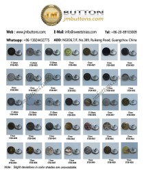 Botões de aço inoxidável (0025-0050)