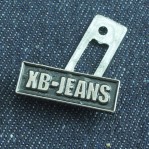 Jeans Metal Label Tags Planting Black