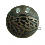 15-25mm Antique Copper Jeans Rhinestone Buttons