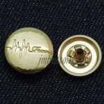 Custom Metal Snap Button Jewelry 15mm-22mm Glod