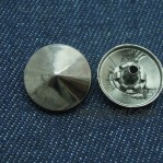 17mm 20mm 22mm Gun Metal Snap In Buttons