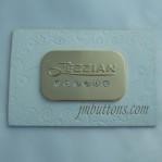 Metal Pressure Die Casting Leather Tags labels Decorate Jeans Bags Clothing