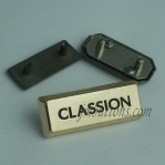 Customized Jeans Brand Logo Zinc Alloy Tags Metal Labels