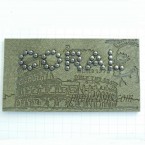 Wholesale vintage leather labels with metal tags for jeans