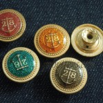 Wholesale Golden Zinc Alloy Vintage Jeans Button With Tack