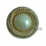 Custom Made Metal Gold Pear Buttons For Clothing In China
