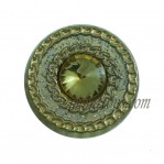 Move Zinc Alloy Gold Powder Buttons With Rhinestone For Jeans
