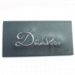 China Factory Wholesale Metal+Leather Labels Brown