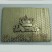 Customized Golden Crown Rhinestone Metal Leather Label
