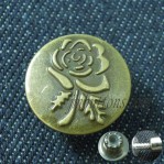 Custom Unmove Brass Jeans Vintage Buttons