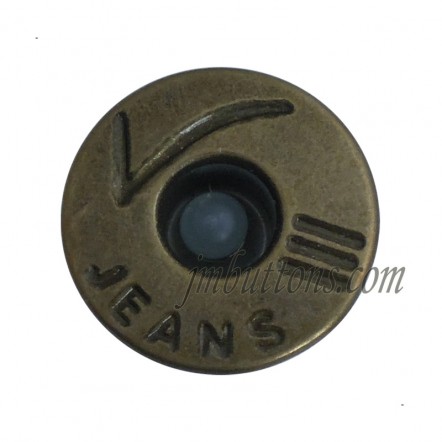 Custom Vintage Jeans Tack Iron Buttons Antique Bronze