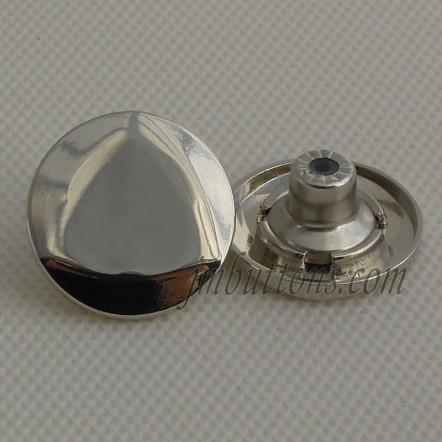 Rock Plating Silver Tack Buttons For Jeans Wholesale