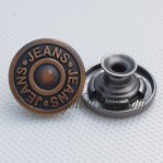 Wholesale Tack Jeans Button Metal Antique Copper