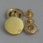 Wholesale Brass Snap Button Four Buckle Gold 9.5-20mm