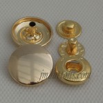 Wholesale Zinc Alloy Golden Button Fastener Snaps