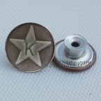 Metal Jeans Buttons Wholesale Star And Letter