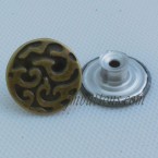 Steel Jeans Shank Buttons Antique Bronze Stainless