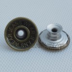 Steel Tack Jean Buttons Antique Bronze Stainless