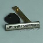 Custom Press Combined Metallic Brand Logo Jeans Labels Manufacturer