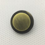 Custom decorative four parts brass metal ring cap pearl prong snap button for baby garments