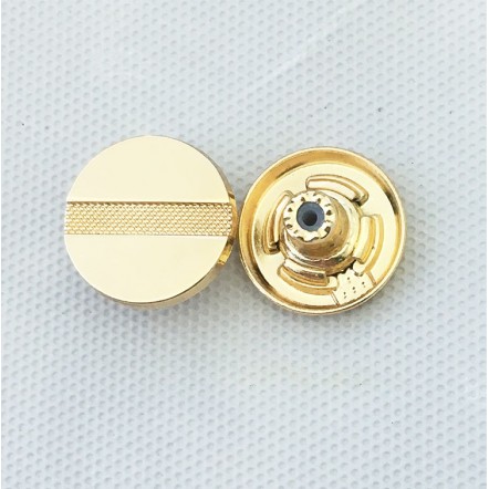 China supplier wholesale personalized crafts decorative round  alloy jeans fabric metal button