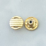 Factory Direct Custom Design Raised Logo Antique Gold Metal Jeans Button for Clothes