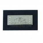 custom embossed jeans leather patch label design