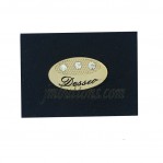 Custom metal logo embossed designer leather patch labels tags for clothes