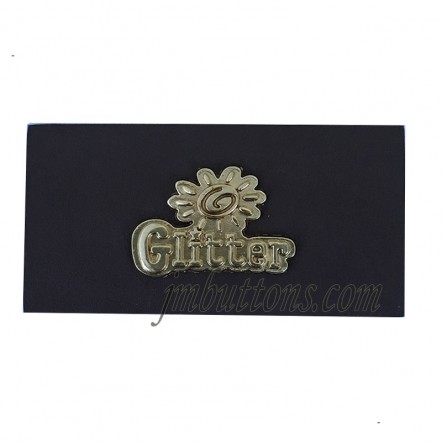 factory direct customize discount gold word metal  label accessory