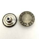 Factory price direct metal i-buttons, clothing accessories, jeans clothing accessories, metal buttons, single-pin i-buttons