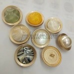 colorful customized garment accessory pearl stone sewing button factory manufacture